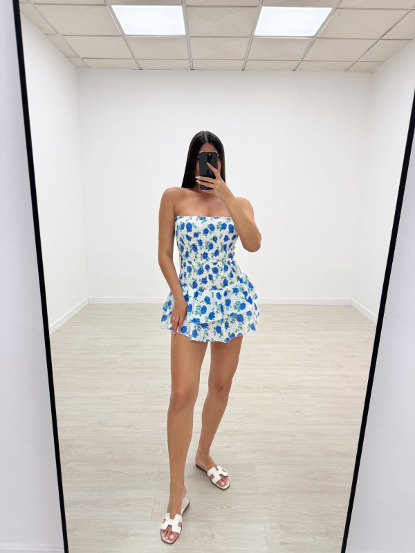 CONJUNTO IBIZA FLORAL AZUL